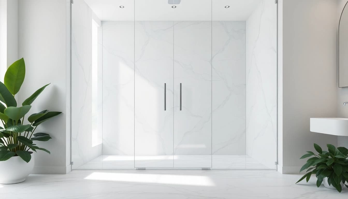 Experience elegant showers au with a stunning modern design featuring luxurious finishes and serene ambiance.