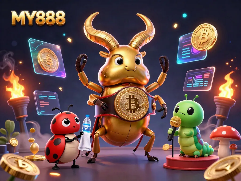 Experience the excitement of MY888 with a vibrant casino illustration showcasing games, energy, and rewards.