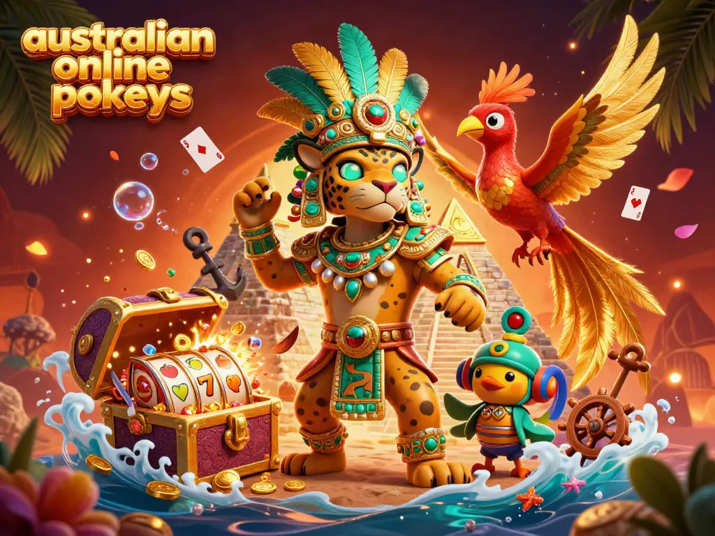 Experience vibrant australian online pokies with dynamic slot elements and colorful treasures