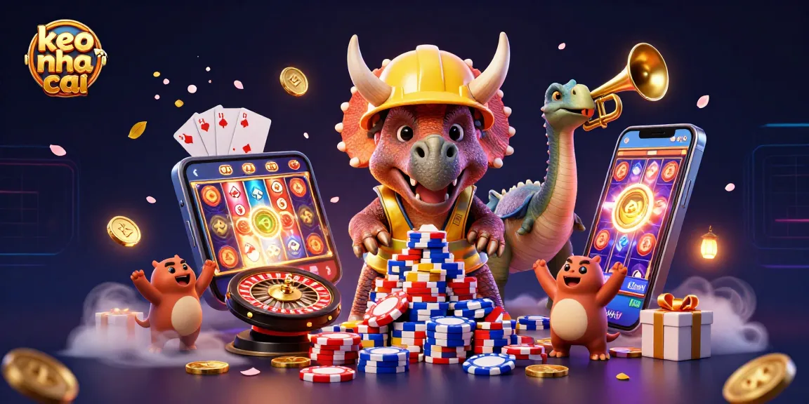 Experience the excitement of keo nha cai with colorful characters enjoying casino-themed fun!